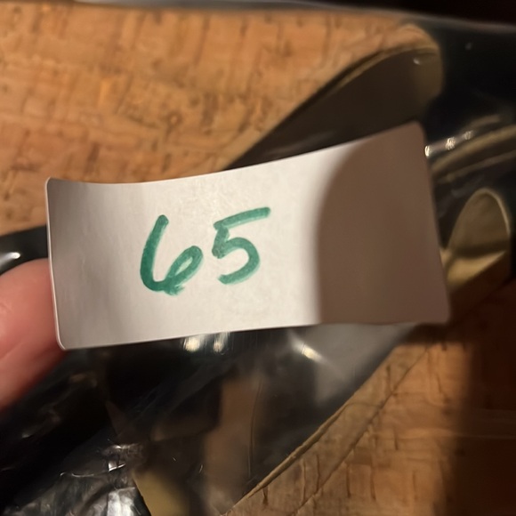 Sam Edelman Black Suede Cork Heel Wedge Sandal Size 9 - Picture 9 of 9